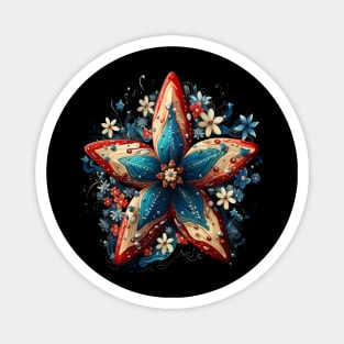 Patriotic Starfish Magnet